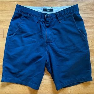 Vans Relaxed Fit Authentic Chino Shorts in Navy Blue / Size 30